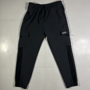 Public Record Cargo Joggers Athletic Men’s Size L Dark Gray Drawstring